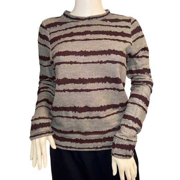 A.L.C. Grey and Black Striped Top Size Small - Picture 1 of 7